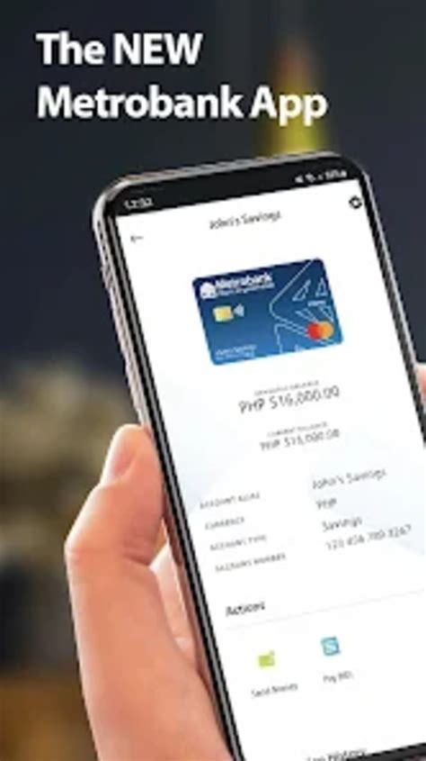 Metrobank App for Android .